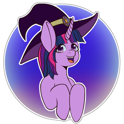 Size: 2160x2160 | Tagged: safe, artist:darmetyt, imported from derpibooru, twilight sparkle, alicorn, pony, unicorn, hat, high res, simple background, solo, transparent background, twilight sparkle (alicorn), witch hat