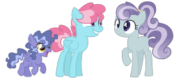 Size: 4000x1786 | Tagged: safe, artist:magicuniclaws, imported from derpibooru, oc, oc only, earth pony, pegasus, pony, female, filly, magical lesbian spawn, offspring, parent:cup cake, parent:kerfuffle, parent:marble pie, parent:pokey pierce, parent:sapphire joy, parent:twilight sparkle, parents:marblejoy, parents:pokeylight, simple background, teenager, transparent background