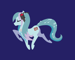 Size: 3000x2400 | Tagged: safe, artist:samoht-lion, imported from derpibooru, pony, anime, ear fluff, hatsune miku, headphones, high res, minimalist, ponified, vocaloid