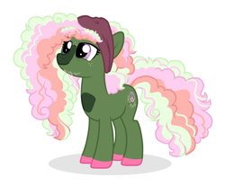 Size: 2380x1971 | Tagged: safe, artist:queenderpyturtle, imported from derpibooru, oc, oc only, oc:piper, pony, female, magical lesbian spawn, mare, offspring, parent:pinkie pie, parent:tree hugger, parents:pinkiehugger, simple background, solo, twig, white background