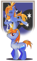 Size: 1167x1920 | Tagged: safe, artist:ruhisu, imported from derpibooru, oc, oc only, oc:prince baltic, oc:princess pomerania, earth pony, pony, poland, simple background, transparent background, tribrony, trójmiasto