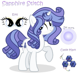 Size: 2108x1996 | Tagged: safe, artist:starshinestellaryt, imported from derpibooru, oc, oc only, oc:sapphire stitch, pony, unicorn, female, mare, offspring, parent:fancypants, parent:rarity, parents:raripants, simple background, solo, transparent background