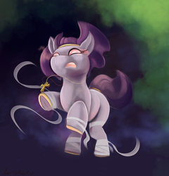 Size: 2130x2220 | Tagged: safe, artist:dolphinwarrior, imported from derpibooru, oc, oc only, oc:mummydew, earth pony, pony, undead, ankh, curse, cute, egyptian, egyptian pony, female, filly, foal, golden horseshoes, halloween, high res, holiday, mummy, nightmare night, solo, spooky