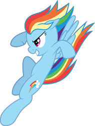 Size: 6000x7884 | Tagged: safe, artist:twilirity, imported from derpibooru, rainbow dash, pegasus, pony, fighting is magic, .svg available, absurd resolution, falling, female, floppy ears, grin, mare, simple background, smiling, solo, spread wings, transparent background, vector, wings