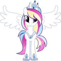 Size: 8549x8565 | Tagged: safe, artist:shootingstarsentry, imported from derpibooru, oc, oc only, oc:starry diamond, alicorn, pony, absurd resolution, female, mare, offspring, parent:princess cadance, parent:shining armor, parents:shiningcadance, simple background, solo, transparent background, vector