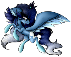 Size: 2984x2371 | Tagged: safe, artist:beamybutt, imported from derpibooru, oc, oc only, pegasus, pony, colored wings, ear fluff, high res, rearing, simple background, solo, transparent background, two toned wings, wings