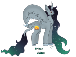 Size: 960x720 | Tagged: safe, artist:madlilon2051, imported from derpibooru, oc, oc only, alicorn, pony, alicorn oc, ethereal mane, horn, male, simple background, solo, stallion, starry mane, transparent background, unshorn fetlocks, wings