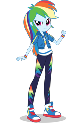 Size: 1030x1546 | Tagged: safe, artist:gouhlsrule, imported from derpibooru, rainbow dash, equestria girls, clothes, eqg promo pose set, female, simple background, solo, transparent background, vector