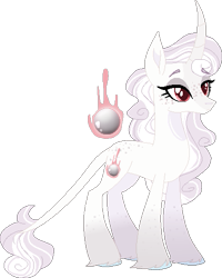 Size: 419x525 | Tagged: safe, artist:rickysocks, imported from derpibooru, oc, oc only, oc:ivory luster, pony, unicorn, albino, female, magical lesbian spawn, mare, offspring, parent:rarity, parent:saffron masala, simple background, solo, transparent background