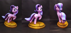 Size: 3167x1485 | Tagged: safe, artist:vita96, imported from derpibooru, starlight glimmer, pony, unicorn, butt, craft, female, looking at you, looking back, looking back at you, plot, raised hoof, sculpture, solo, traditional art