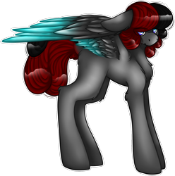 Size: 1734x1746 | Tagged: safe, artist:sketchytwi, imported from derpibooru, oc, oc only, pegasus, pony, colored wings, pegasus oc, simple background, solo, transparent background, two toned wings, wings