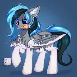 Size: 3000x3000 | Tagged: safe, artist:pesty_skillengton, imported from derpibooru, oc, oc only, oc:luny, pegasus, pony, cute, female, high res, mare, solo