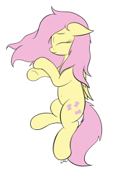 Size: 1465x2214 | Tagged: safe, artist:wapamario63, imported from ponybooru, fluttershy, pegasus, pony, bed mane, colored, cute, ears, eyes closed, female, flat colors, floppy ears, lying down, mare, shyabetes, simple background, sleeping, solo, transparent background