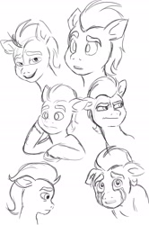 Size: 2000x3021 | Tagged: safe, artist:lordmarukio, imported from derpibooru, sprout cloverleaf, earth pony, pony, g5, high res, male, my little pony: a new generation, sketch, sketch dump, solo, stallion