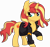 Size: 6835x6363 | Tagged: safe, artist:cyanlightning, imported from derpibooru, sunset shimmer, pony, unicorn, equestria girls, .svg available, absurd resolution, chest fluff, clothes, female, jacket, leather jacket, lidded eyes, mare, simple background, solo, transparent background, vector