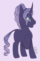 Size: 602x908 | Tagged: safe, artist:lilsoftlamb, imported from derpibooru, rarity, pony, alternate design, glasses, simple background, solo