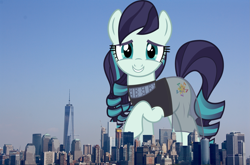 Size: 2355x1554 | Tagged: safe, artist:jhayarr23, artist:thegiantponyfan, imported from derpibooru, coloratura, earth pony, pony, female, giant pony, giant/macro earth pony, giantess, highrise ponies, irl, macro, manhattan, mare, mega giant, new york, new york city, photo, ponies in real life