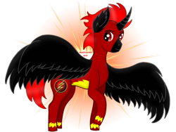 Size: 960x720 | Tagged: safe, artist:madlilon2051, imported from derpibooru, oc, oc only, alicorn, pony, alicorn oc, clothes, costume, horn, male, raised hoof, simple background, solo, stallion, transparent background, wings