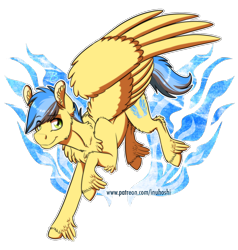 Size: 1200x1258 | Tagged: safe, artist:inuhoshi-to-darkpen, imported from derpibooru, oc, oc only, oc:aerospace, pegasus, pony, chest fluff, ear fluff, male, offspring, parent:soarin', parent:spitfire, parents:soarinfire, simple background, solo, stallion, transparent background