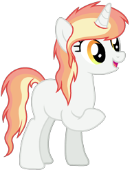 Size: 1124x1462 | Tagged: safe, artist:cindystarlight, imported from derpibooru, oc, oc only, pony, unicorn, female, horn, mare, multicolored mane, multicolored tail, open mouth, open smile, simple background, smiling, solo, standing, tail, transparent background, unicorn oc, yellow eyes