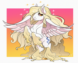 Size: 2500x2033 | Tagged: safe, artist:opalacorn, imported from derpibooru, oc, oc only, oc:satin sabre, pegasus, pony, colored hooves, eyebrows, high res, rearing, solo, spread wings, unshorn fetlocks, wings