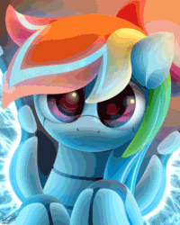 Size: 800x1000 | Tagged: safe, artist:symbianl, imported from derpibooru, rainbow dash, pony, robot, robot pony, :3, absurd file size, absurd gif size, animated, bedroom eyes, color change, color cycling, cute, dashabetes, facial expressions, female, gif, looking at you, rainbot dash, roboticization, solo