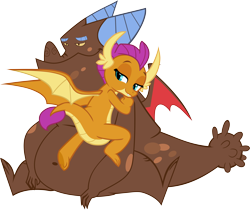 Size: 10598x8890 | Tagged: safe, artist:memnoch, artist:thesharp0ne, edit, imported from derpibooru, clump, smolder, dragon, a matter of principals, dragon quest, .svg available, absurd resolution, bhm, butt, crack shipping, dragoness, fat, female, lidded eyes, looking back, male, out of context, shipping, simple background, smiling, smirk, smolderriere, smolump, smug, straight, teenaged dragon, transparent background, vector, wings