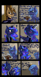 Size: 1025x1920 | Tagged: safe, artist:lunarmoonponi, imported from derpibooru, princess luna, oc, oc:lunar moonie, alicorn, pony, alicorn oc, comic, diary, horn, parent:princess luna, wings