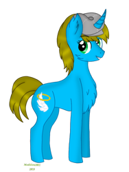 Size: 720x960 | Tagged: safe, artist:madlilon2051, imported from derpibooru, oc, oc only, pony, unicorn, chest fluff, ear fluff, female, hat, horn, mare, simple background, smiling, solo, transparent background, unicorn oc