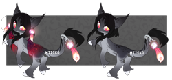 Size: 3000x1393 | Tagged: safe, artist:miioko, imported from derpibooru, oc, oc only, earth pony, pony, duo, earth pony oc, prehensile tail, rearing, simple background, tail, transparent background, unshorn fetlocks