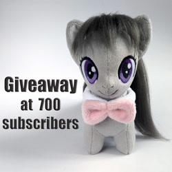 Size: 1000x1000 | Tagged: safe, artist:larsen toys, imported from derpibooru, octavia melody, earth pony, pony, giveaway, lottery, meta, photo, plushie, solo, twitter