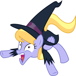 Size: 10125x10210 | Tagged: safe, artist:wissle, imported from derpibooru, cloud kicker, pegasus, pony, luna eclipsed, absurd resolution, clothes, costume, faic, female, hat, looking up, mare, nightmare night, nightmare night costume, scared, simple background, solo, terrified, transparent background, vector, witch costume, witch hat, yelling