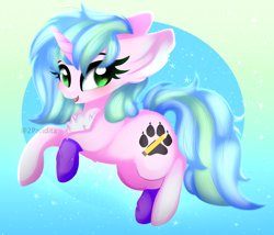 Size: 3774x3228 | Tagged: safe, artist:2pandita, imported from derpibooru, oc, oc only, pony, unicorn, female, high res, horn, looking at you, mare, open mouth, open smile, smiling, smiling at you, solo, unicorn oc