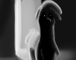 Size: 2040x1602 | Tagged: safe, artist:hitsuji, imported from derpibooru, alpaca, them's fightin' herds, black sclera, looking at you, monochrome, ominous, paprika (tfh), white pupils