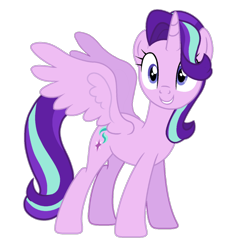 Size: 980x1046 | Tagged: safe, artist:baydesbases, edit, imported from derpibooru, starlight glimmer, alicorn, pony, alicornified, female, race swap, simple background, smiling, solo, starlicorn, transparent background