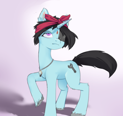Size: 756x710 | Tagged: safe, artist:vickyvoo, imported from derpibooru, oc, oc only, pony, unicorn, black mane, blue coat, cutie mark, simple background, solo, vickyvoo