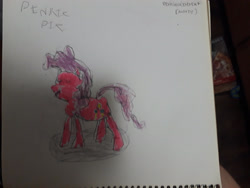 Size: 2828x2121 | Tagged: safe, artist:joeydr, imported from derpibooru, pinkie pie, earth pony, pony, female, high res, mare, solo, traditional art