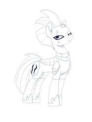 Size: 7500x10000 | Tagged: safe, artist:chedx, imported from derpibooru, tempest shadow, pony, unicorn, my little pony: the movie, broken horn, digital, horn, simple background, sketch, transparent background