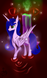 Size: 1836x3000 | Tagged: safe, artist:herusann, imported from derpibooru, oc, oc only, alicorn, pony, alicorn oc, female, horn, mare, solo, wings