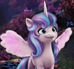 Size: 1078x1004 | Tagged: safe, artist:mira.veike, edit, edited screencap, imported from derpibooru, screencap, princess flurry heart, alicorn, pony, spoiler:my little pony: a new generation, bridlewood, female, g4, g4 to g5, g5, g5 movie accurate, mare, my little pony: a new generation, older, older flurry heart, solo