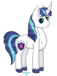 Size: 720x960 | Tagged: safe, artist:madlilon2051, imported from derpibooru, shining armor, pony, unicorn, chest fluff, ear fluff, horn, male, simple background, smiling, stallion, transparent background, unshorn fetlocks