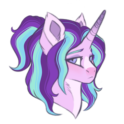 Size: 1567x1567 | Tagged: safe, artist:venommocity, imported from derpibooru, starlight glimmer, pony, bust, portrait, simple background, solo, transparent background