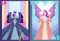 Size: 1600x1093 | Tagged: safe, artist:yesterdaysrunaway, imported from derpibooru, princess cadance, twilight sparkle, alicorn, anthro, twilight sparkle (alicorn)