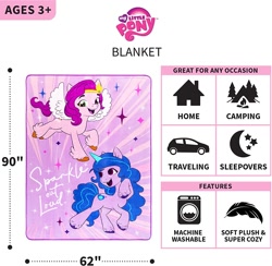 Size: 1500x1464 | Tagged: safe, imported from derpibooru, izzy moonbow, pipp petals, pegasus, pony, blanket, g5, my little pony: a new generation