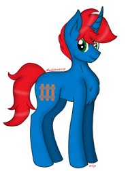 Size: 720x960 | Tagged: safe, artist:madlilon2051, imported from derpibooru, oc, oc only, pony, unicorn, chest fluff, horn, male, simple background, smiling, solo, stallion, transparent background, unicorn oc