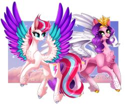 Size: 6268x5281 | Tagged: safe, artist:darkjillmlp123, imported from derpibooru, pipp petals, zipp storm, pegasus, pony, absurd resolution, adorapipp, adorazipp, chest fluff, cute, female, g5, leg fluff, my little pony: a new generation, royal sisters (g5), siblings, simple background, sisters, transparent background