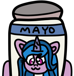 Size: 900x915 | Tagged: safe, artist:jadeharmony, imported from derpibooru, izzy moonbow, pony, unicorn, :3, clothes, costume, cute, female, food, food costume, g5, halloween, halloween costume, holiday, izzybetes, jar, mare, mayo costume, mayonnaise, mayonnaise costume, my little pony: a new generation, nightmare night, nightmare night costume, sauce, simple background, solo, this will not end well, transparent background