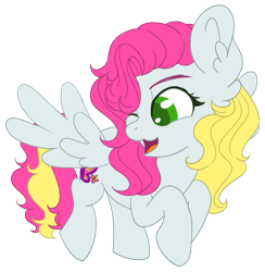 Size: 881x902 | Tagged: safe, artist:nakkry, imported from derpibooru, honolu-loo, pegasus, pony, g3, g3 to g4, generation leap, simple background, solo, transparent background