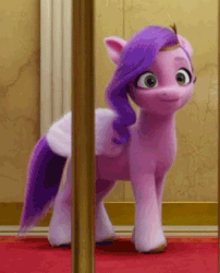 Size: 356x440 | Tagged: safe, edit, edited screencap, imported from derpibooru, screencap, pipp petals, spoiler:my little pony: a new generation, 3d, animated, g5, low area flashing, my little pony: a new generation, phone, vibrating