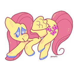 Size: 1100x1000 | Tagged: safe, artist:lynmunn, artist:mushgoo, imported from derpibooru, fluttershy, pegasus, pony, gentle smile, simple background, solo, transparent background